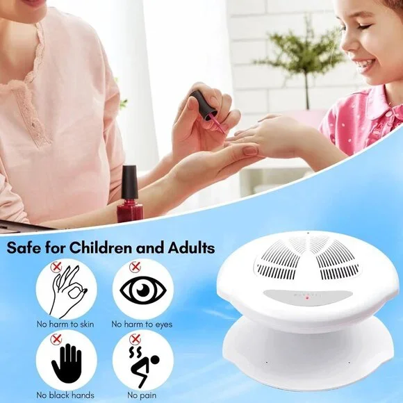 Nail Dryer, 400W Air Nail Fan Dryer with Automatic Sensor Nail Polish Dryer for